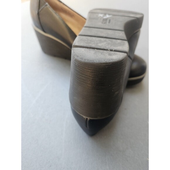 Soul Naturalizer Size 7 W About Time Black Wedge Manmade Shoes 7 Wide - Picture 7 of 11